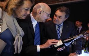 Artur Mas, a la inauguració del nou centre de visites de Caves Llopart