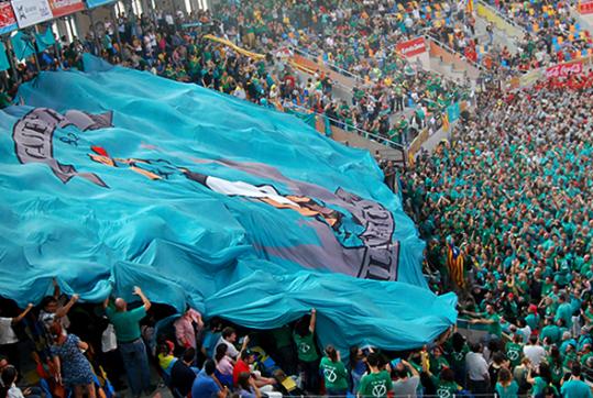 Joan Ignasi Gómez. Bandera gegant dels Castellers de Vilafranca