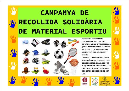 EIX. Canyelles inici una campanya de recollida solidària de material esportiu