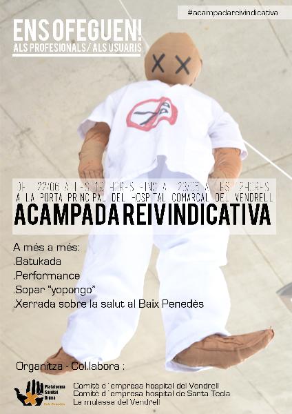 cartel acampada