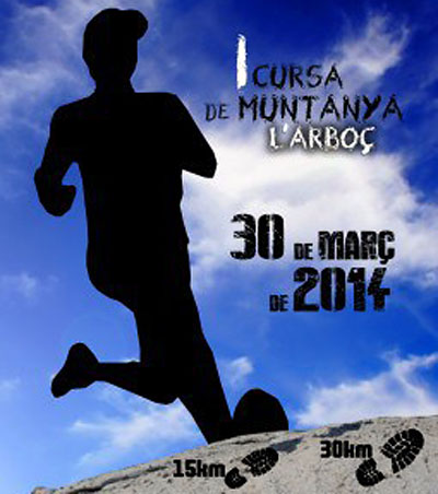 Eix. Cartell cursa de muntanya de l'Arboç