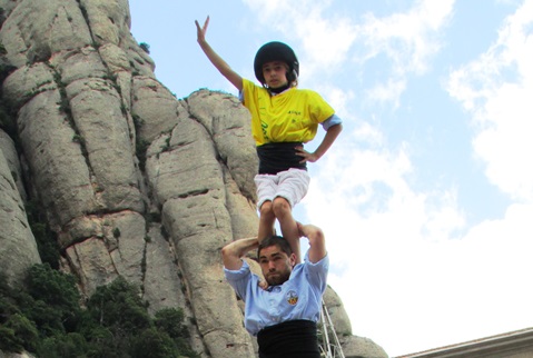 Pepi Pérez. Castells de la Jove de Vilafranca a Montserrat