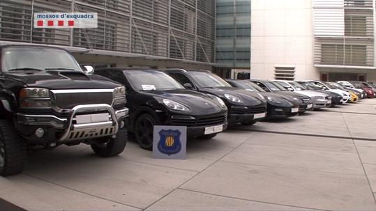 Mossos d'Esquadra. Cau una banda criminal internacional dedicada al tràfic il·lícit de vehicles d'alta gamma