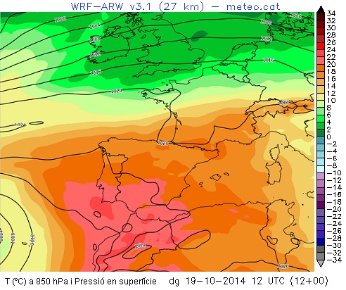 EIX. Cinc dies de temperatura diürna estiuenca a l'octubre