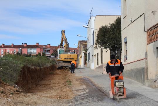 Ajt Sant Sadurní d'Anoia. Comencen les obres al camí de Rocabruna a Sant Sadurní
