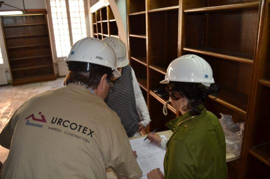 Ajuntament de Sitges. Comencen les obres de remodelació de la Biblioteca Santiago Rusiñol