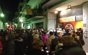 Concentració de rebuig a l'atac feixista a l'Ateneu de Sitges