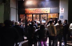 Concentració de rebuig a l'atac feixista a l'Ateneu de Sitges