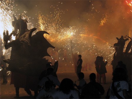 Diables de Moja. Correfoc de les Festes de Sant Macari