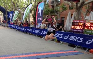 XTerra run. Cristina Gonzalez