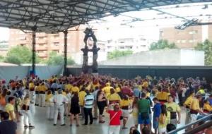 Castellers de Roquetes. Cuatre de sis net i castells de sis i mig per als Castellers de les Roquetes