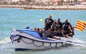 Paco Clavero. El Bot Salvavides de Calafell sexhibeix a Sitges