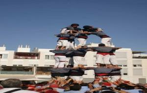 El Castellers de les Roquetes fan la seva millor actuació per festa major