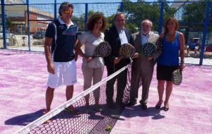 Ajuntament de Calafell. El centre esportiu Vilarenc Aqua inaugura 4 pistes de pàdel a Calafell
