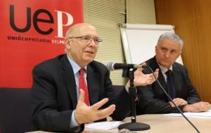 UEP. El coordinador del Pacte Nacional pel Dret a Decidir i expresident del Parlament de Catalunya, Joan Rigol, a Vilafranca
