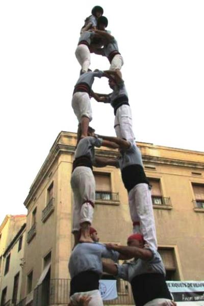 Colla Jove de Vilafranca. El màxim castell assolit l'any 2013 per  la Colla Jove de Vilafranca