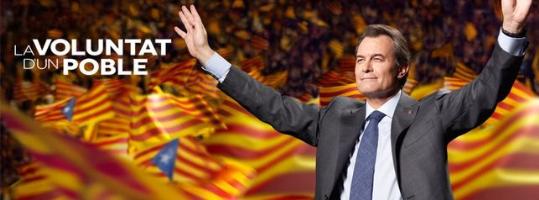 EIX. El messiànic cartell d'Artur Mas per la campanya del 2012