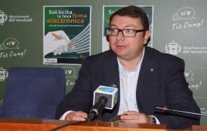 Ajuntament del Vendrell. El regidor de Règim Intern, Joan M. Diu