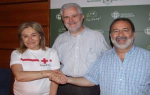 Ajuntament del Vendrell. El Vendrell formalitza el repartiment de lots d'ajut social de Creu Roja