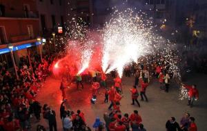 Els aficionats del Noia a la plaça