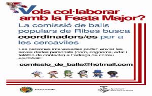 Els balls populars de Ribes busquen coordinadors per a les cercaviles