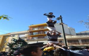 Els Castellers de Les Roquetes inicien la temporada per Santa Eulàlia