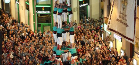 Castellers de Vilafranca. Els Castellers de Vilafranca actuen dissabte a Sitges com a l'antesala de Tots Sants