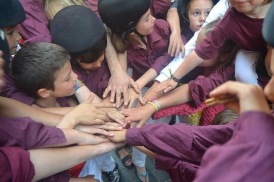 Jove de Sitges. Els castells de la Jove de Sitges, a les escoles