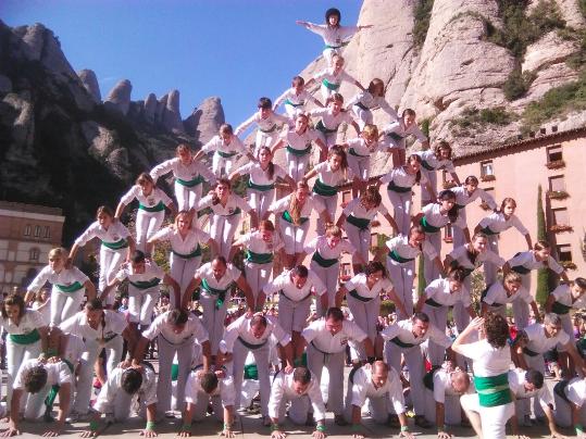 Falcons de Vilafranca. Els Falcons de Vilafranca a la romeria a Montserrat