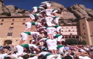 Els Falcons de Vilafranca a la romeria a Montserrat