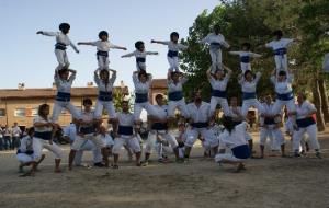 Els Falcons de Vilanova, a la Festa del Roser de Vallbona dAnoia 