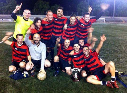 Eix. Els jugadors del Atletico Maetilico celebrant la Copa 2014