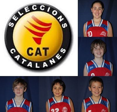 Eix. Els jugadors seleccionats del CB Samà