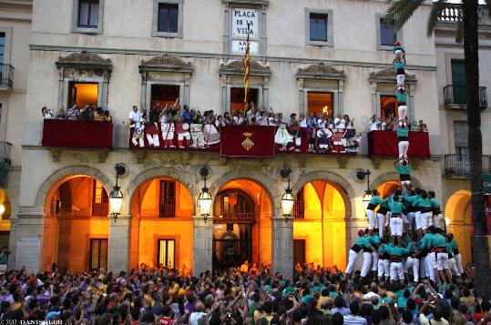Castellers de Vilafranca. Els Verds tornen a la feina aquest dissabte a Vilanova