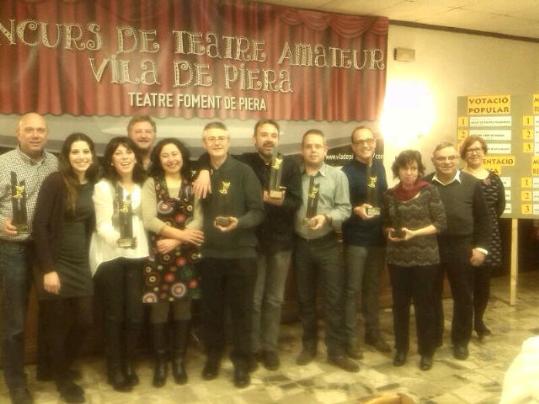 Atrezzo Grup de Teatre. Els vilafranquins Attrezzo Grup de Teatre rep set premis al Concurs Vila de Piera