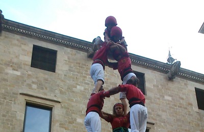 Xicots de Vilafranca. Els Xicots descarreguen a Barcelona el primer 3 de 8 de la temporada