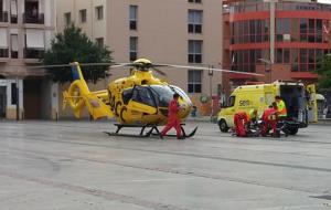 Esperança Fabra. En estat greu un nadó que ha caigut aquest matí des d'un balcó a Vilanova