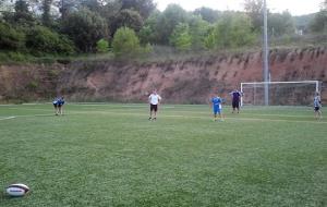 Entrenament de la secció de rugby de l'Unió Esportiva Nova Olivella