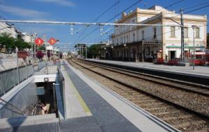 Eix. Estació de Renfe a Sitges