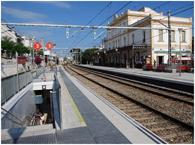 EIX. Estació Renfe Sitges
