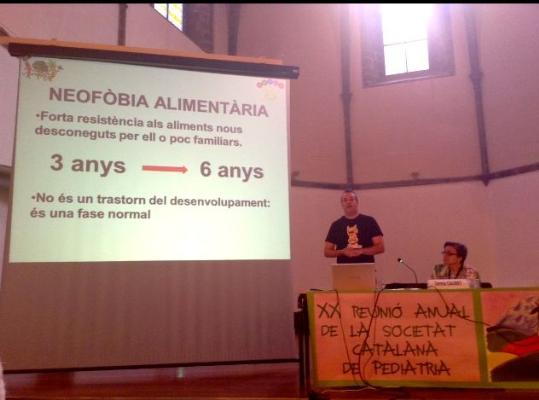 INFADIMED. Exposició per part de Jordi Fernàndez de la comunicació Infància i Dieta Mediterrània