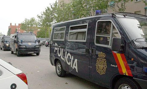 Eix. Furgonetes del Cos de Policia Nacional 