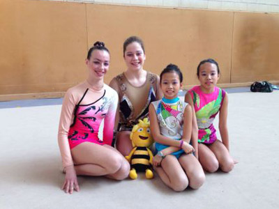 Eix. Gimnastes del Club Rítmica Sant Sadurní