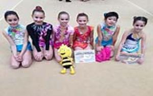 Gimnastes del Club Rítmica Sant Sadurní