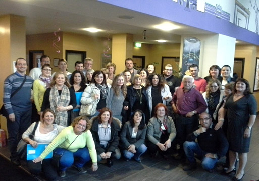 Eix. Grup dels assistents a les jornades de Belfast 