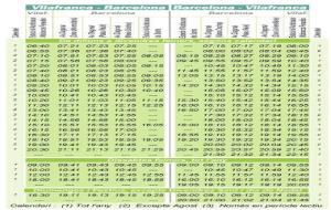 Horaris del bus exprés entre Barcelona i Vilafranca del Penedès