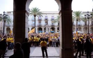 Imatge de la plaça de la Vila de Vilanova