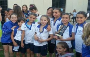 Eix. Imatge de les gimnastes de la Fundació