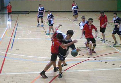 Eix. Imatge del partit del juvenil
