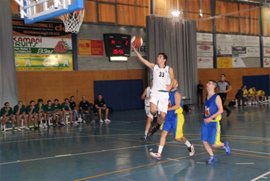 CB Sitges. Imatge del partit del sènior masculí del CB Sitges